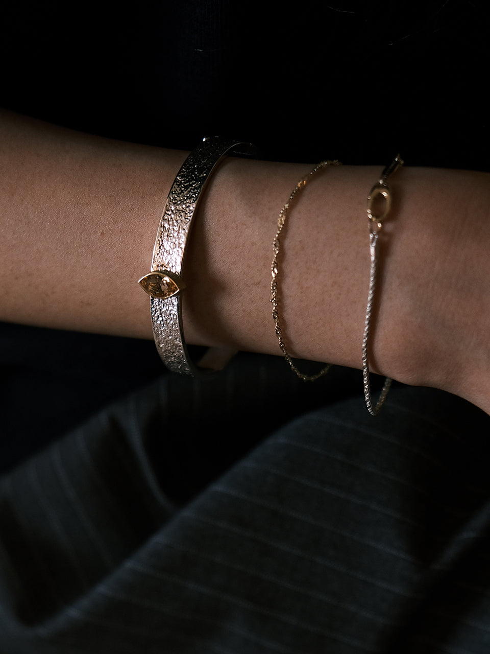 Twig Andante Bangle (citrine)
