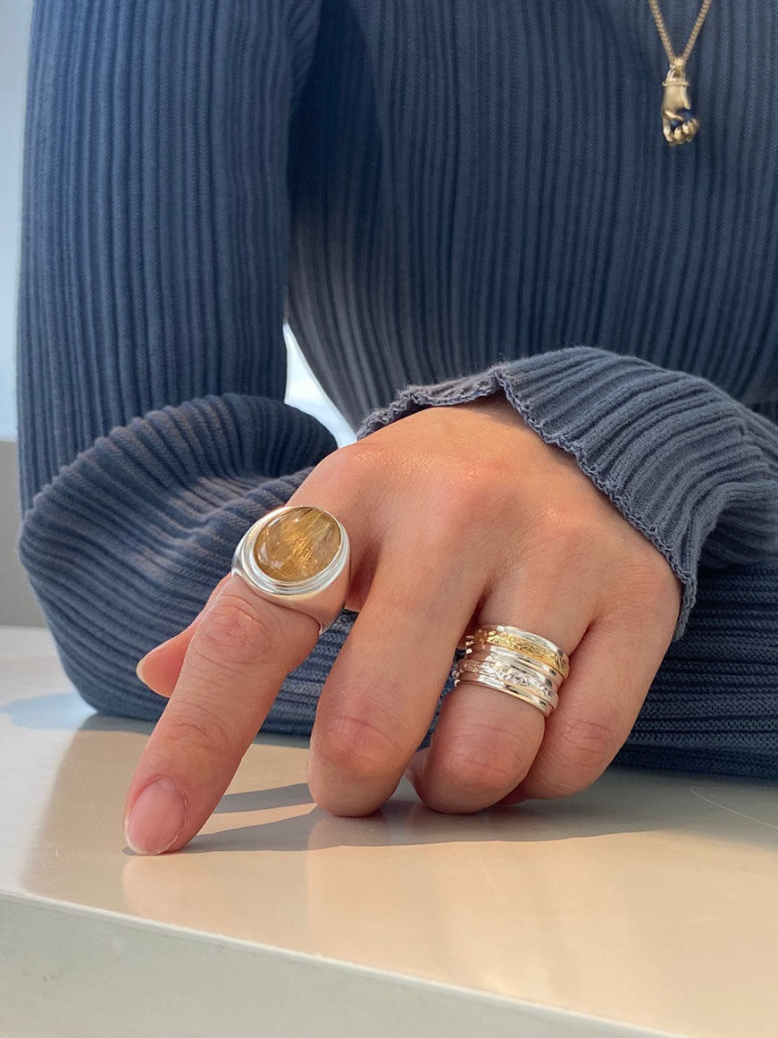 Torry Ring (gold rutile quartz)