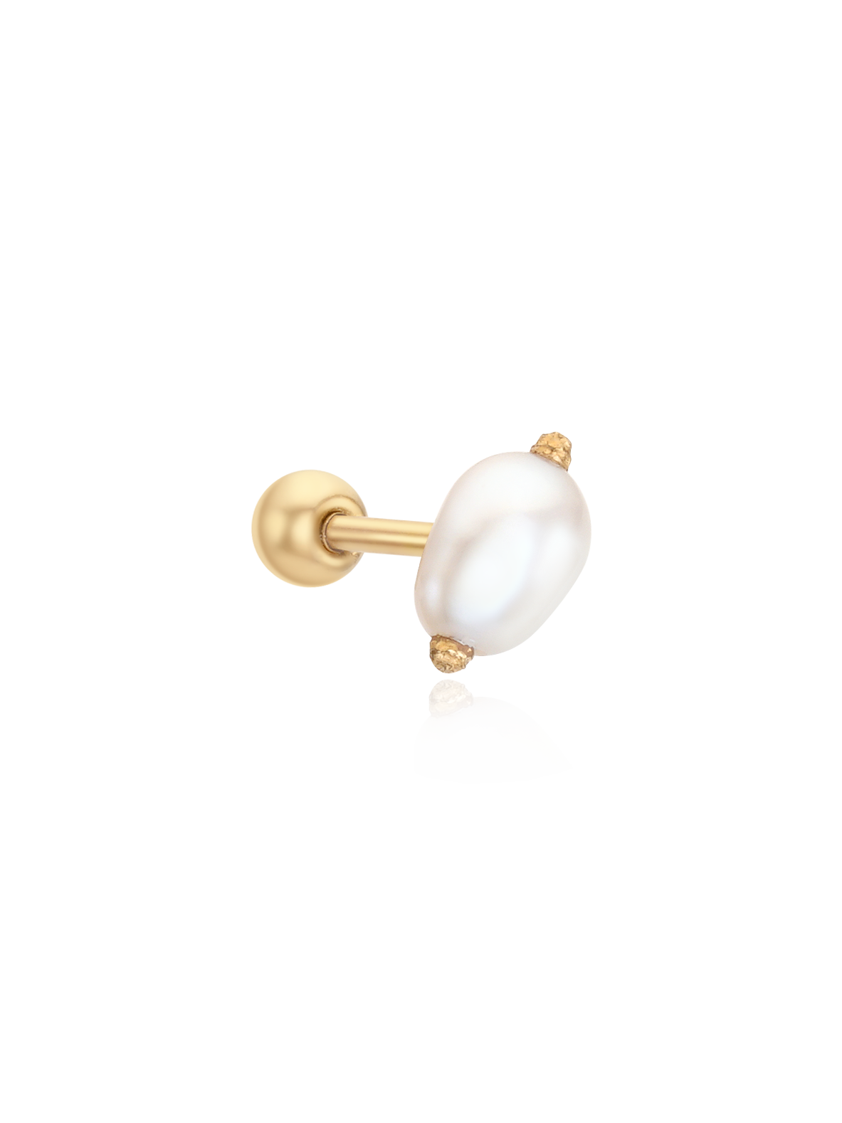 (14k) Pearl Dot Piercing