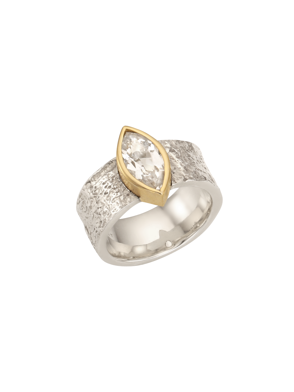 Twig Andante Ring (white topaz)