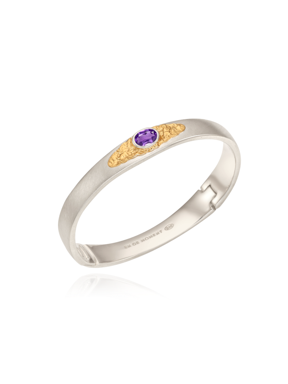 Twig Fancy Bangle (amethyst)