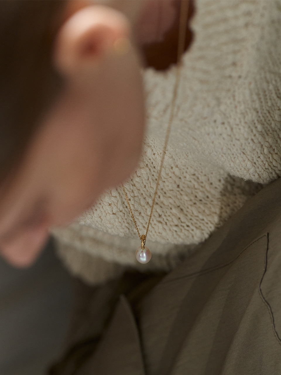 Twig Pearl Necklace