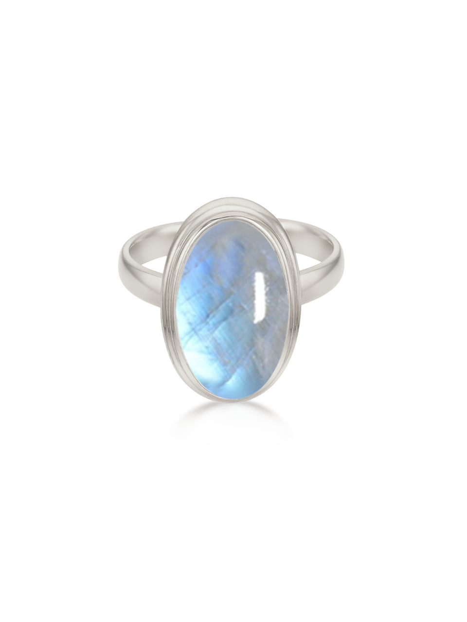 Brume Ring (rainbow moonstone)