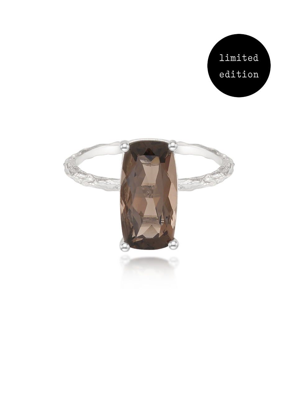 Cotton Candy Ring (smoky quartz)