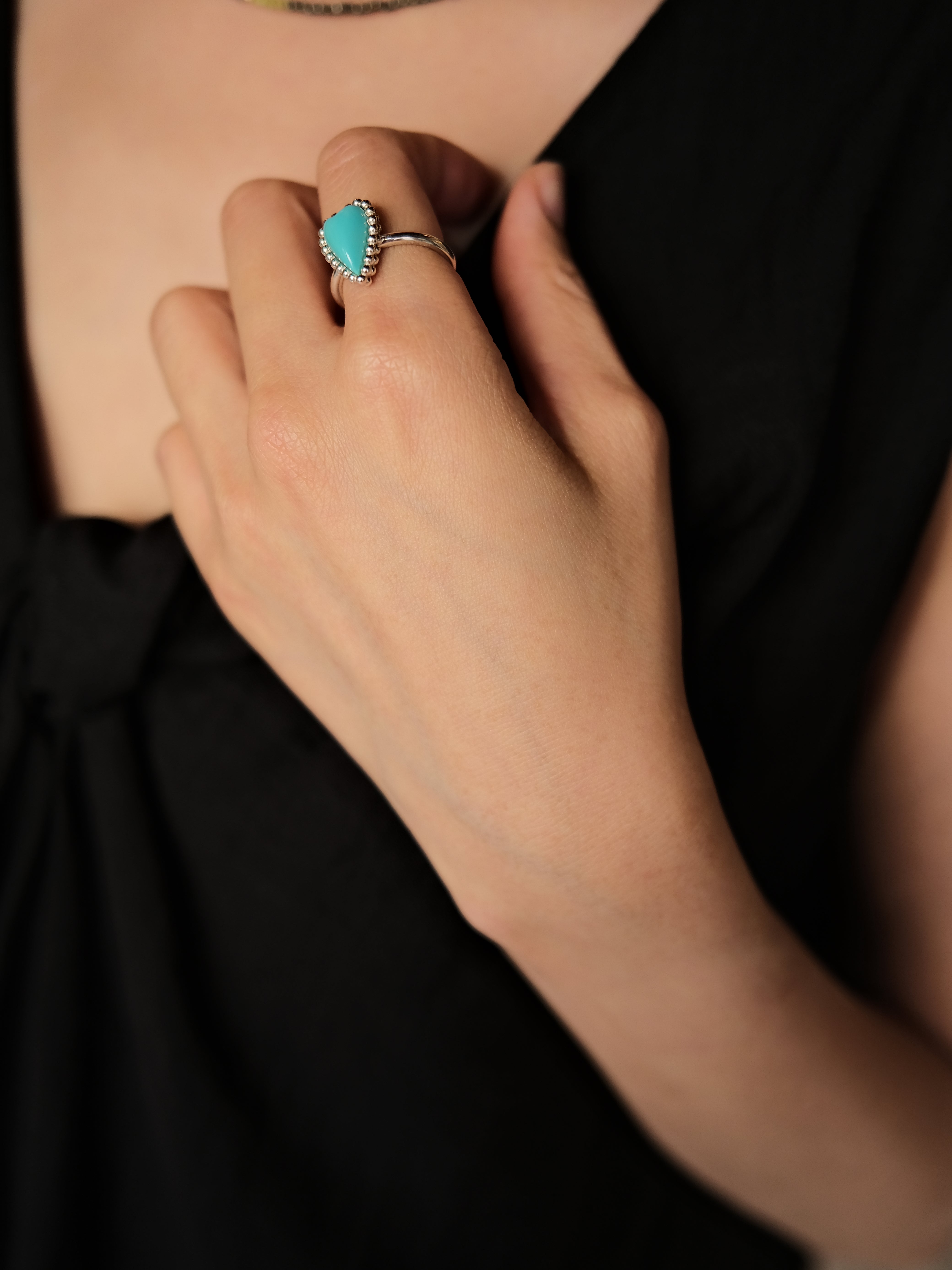 Amour Grain Ring (turquoise)