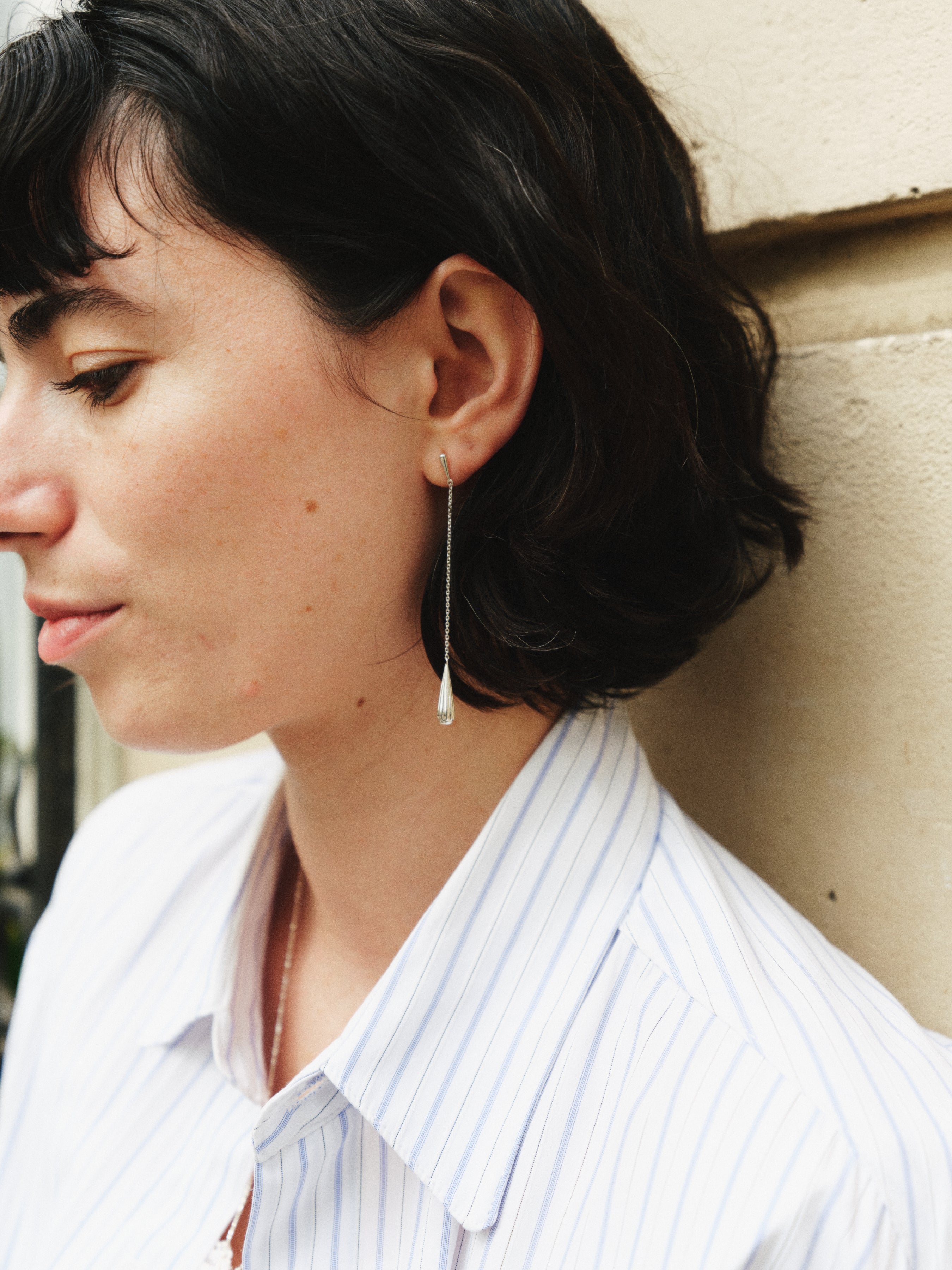 Goutte Long Drop Earrings