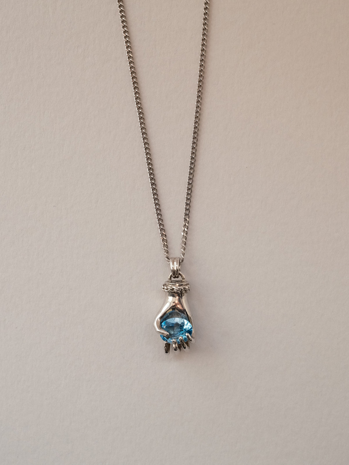 Grab Your Stone Necklace (11月 blue topaz)