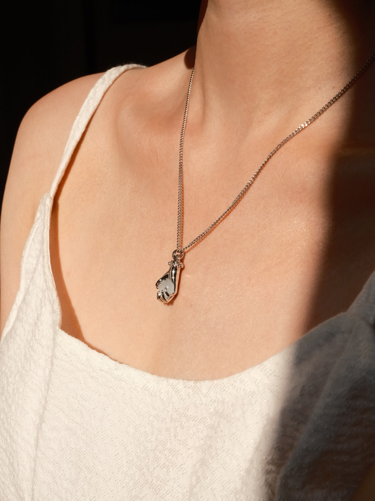 Grab Your Stone Necklace (3月 aquamarine)