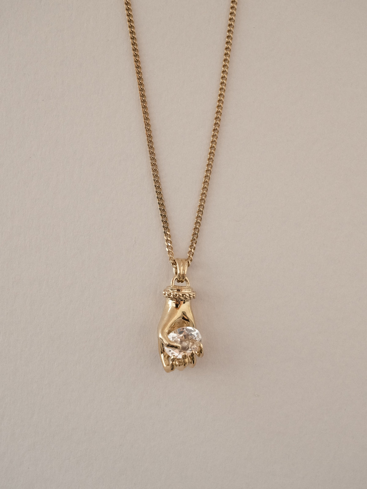 Grab Your Stone Necklace (4月 white topaz)