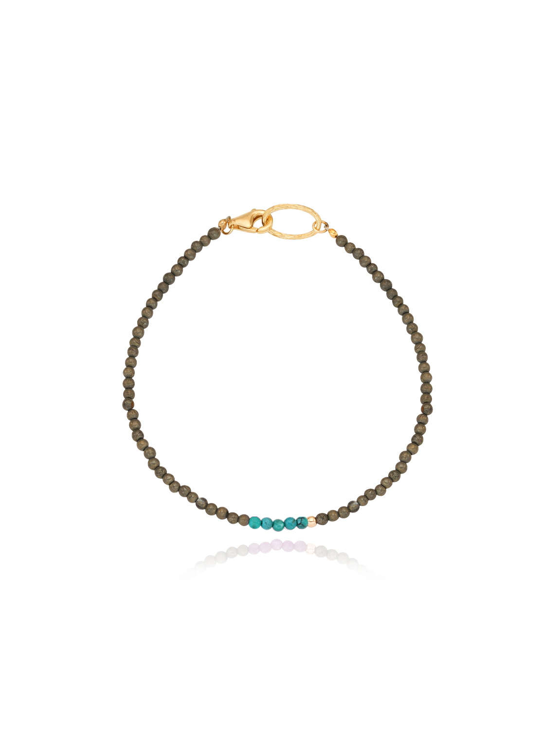 (14k) Margo Bracelet (turquoise)