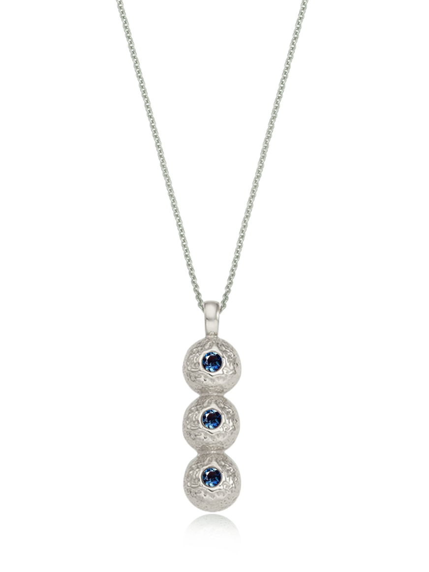 Dotori Necklace (london blue topaz)