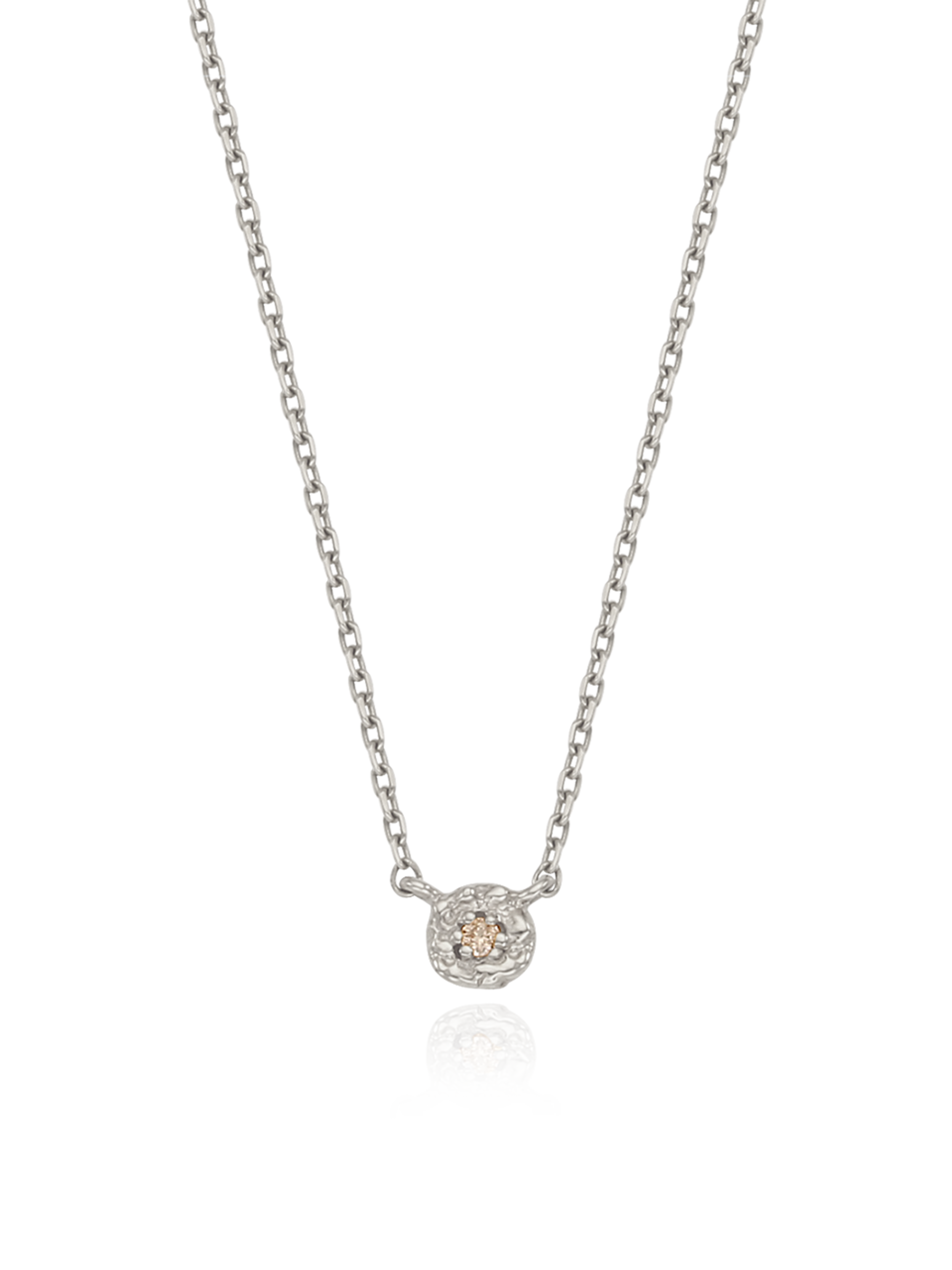 Sprout Necklace (S) (1 cognac diamond)