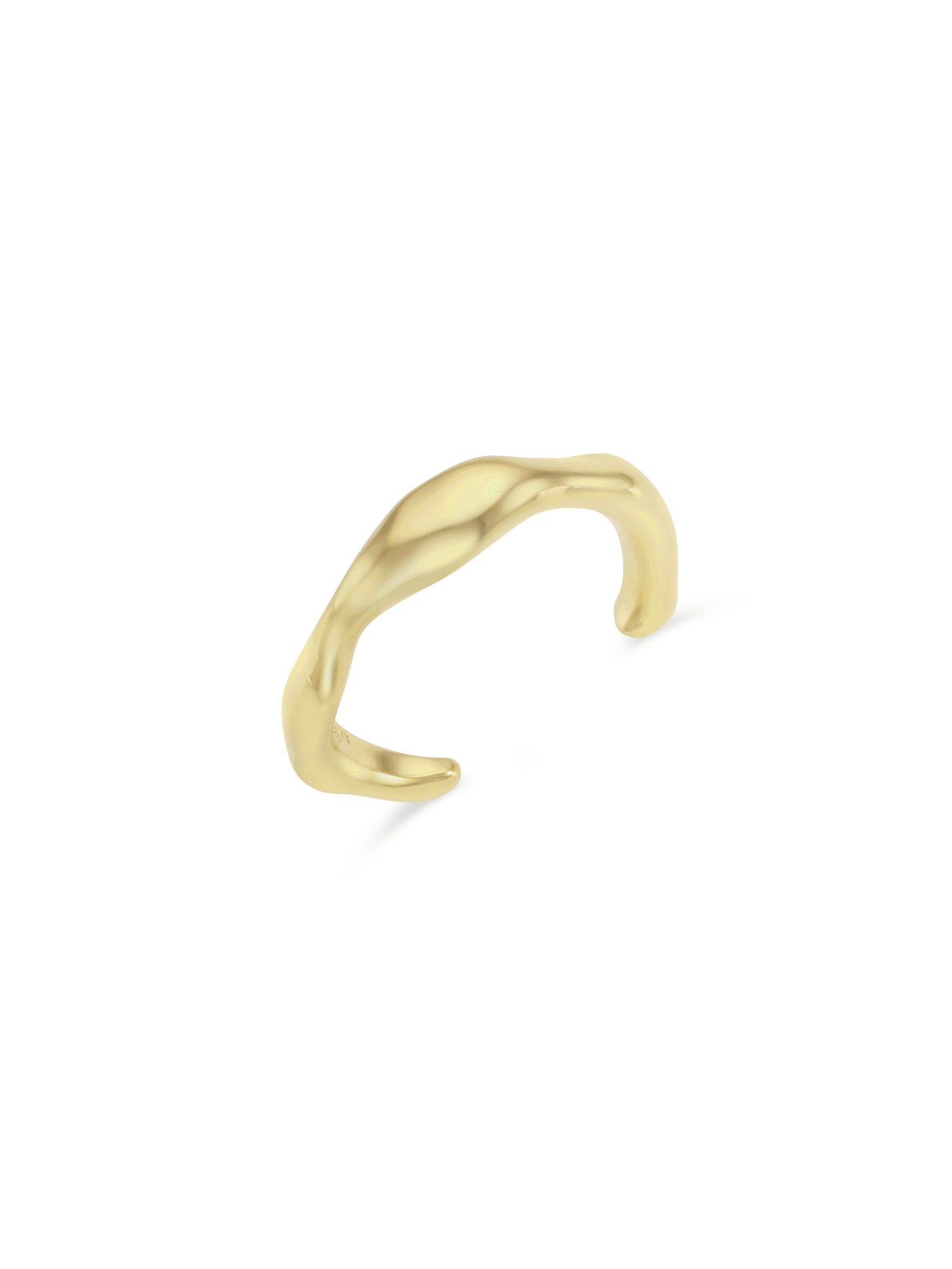 Wave Thin Open Ring