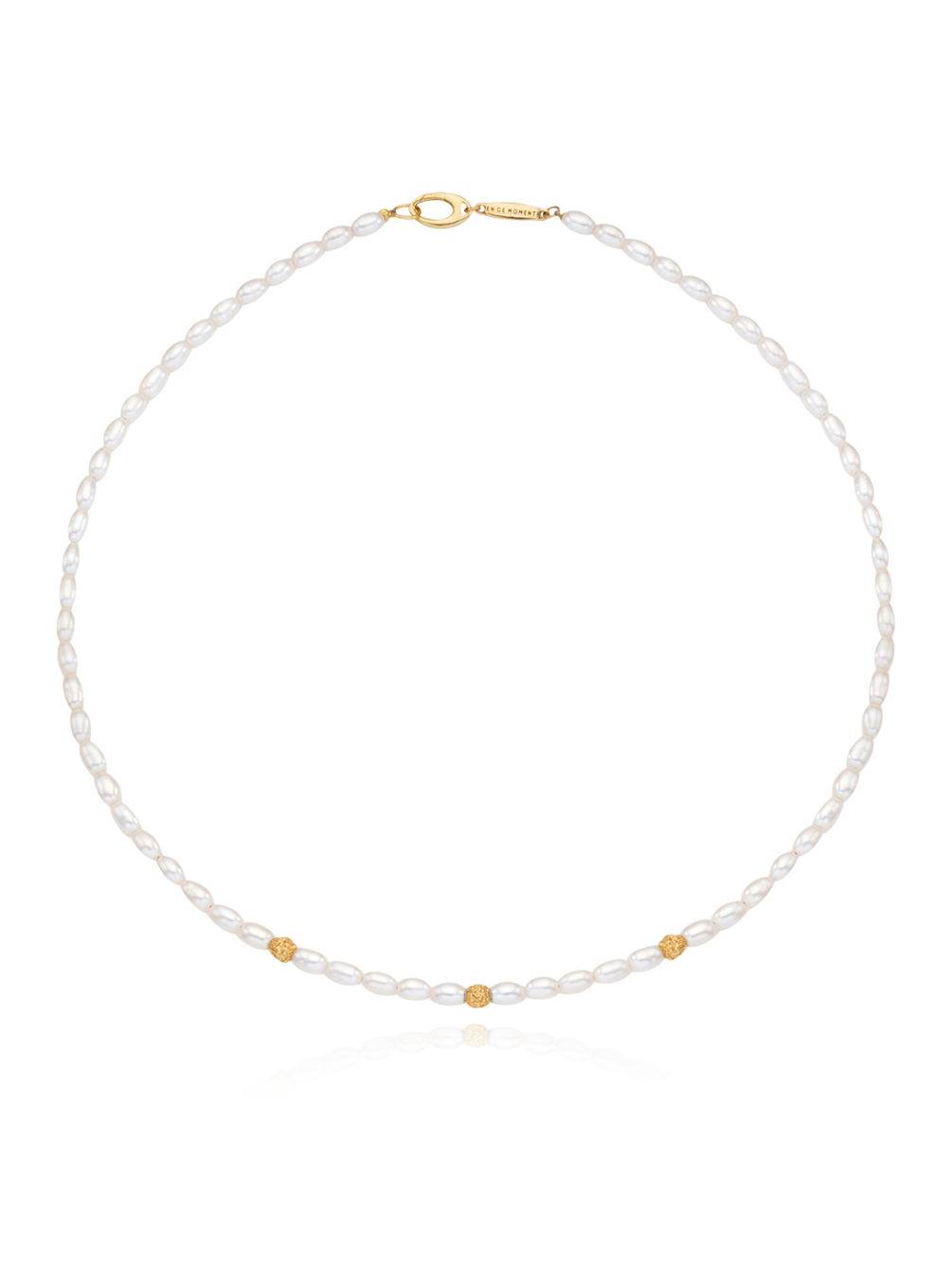 (14k) Sparkling Ball Pearl Necklace
