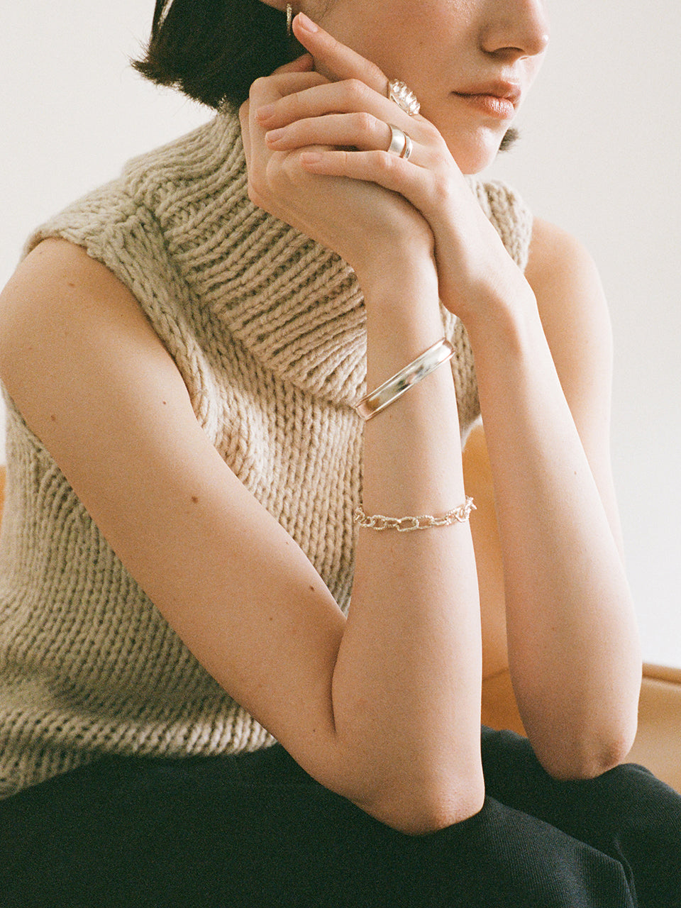 Twig Square chain Bracelet
