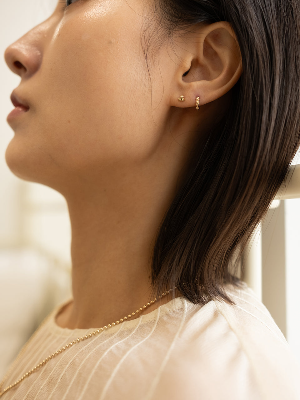 (14k) Three-Leaf Clover Piercing