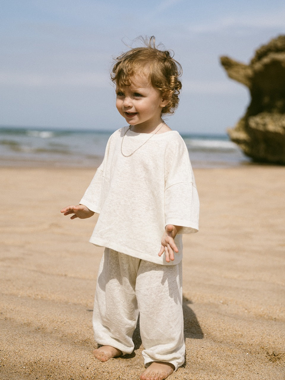 Natural Linen T shirt (Kid)