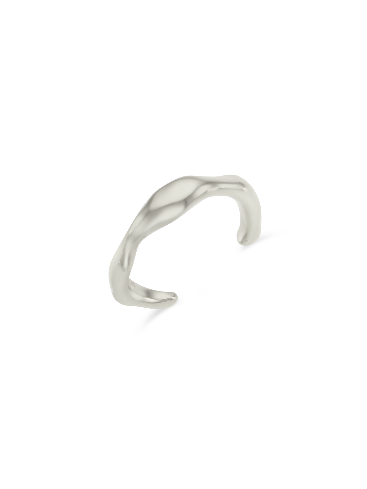 Wave Thin Open Ring