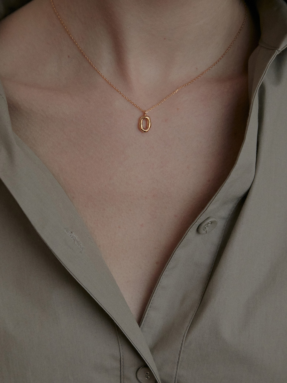 [수지 착용] Tiny Round Necklace