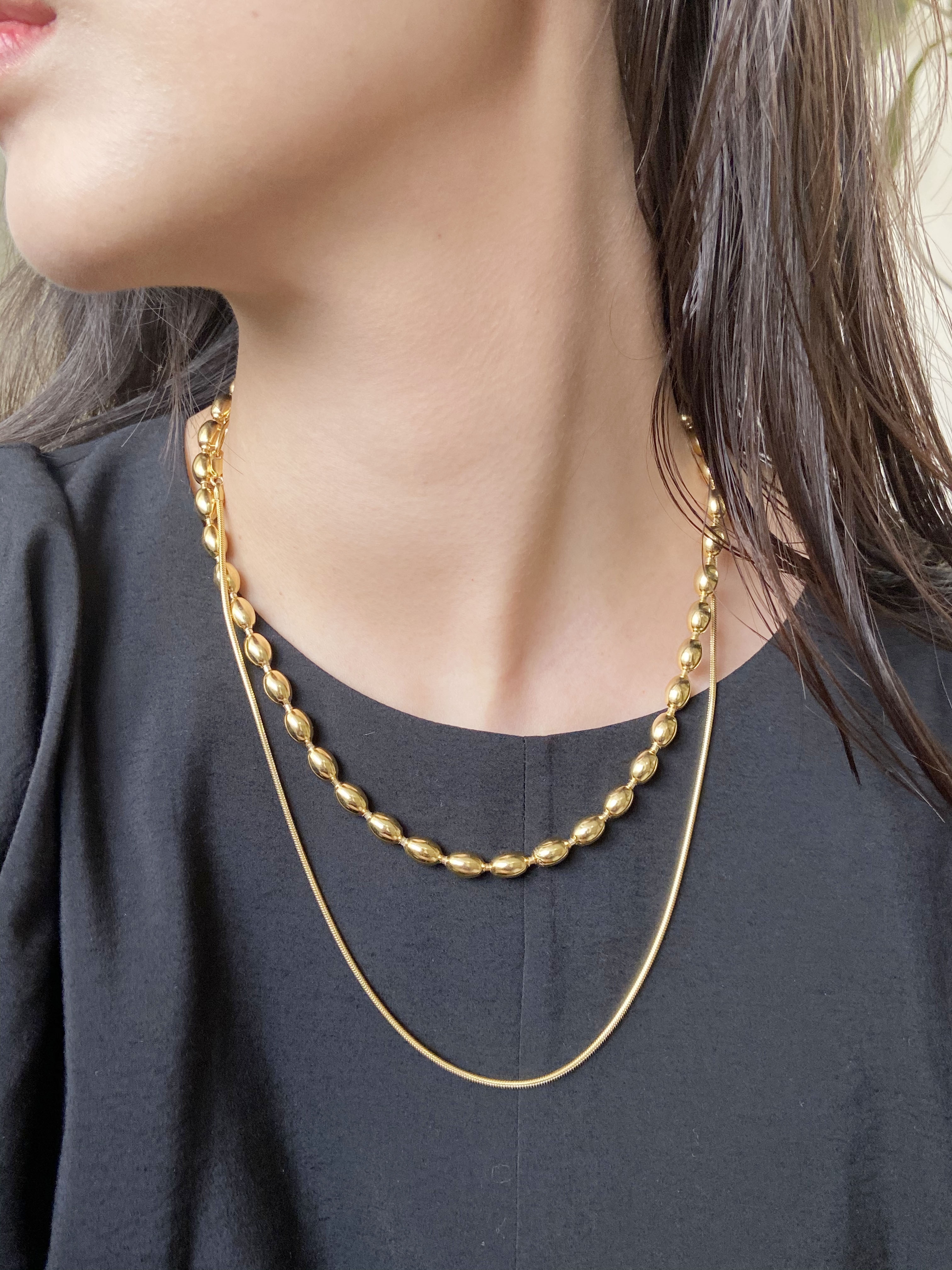 Silky Line Necklace (bold chain)