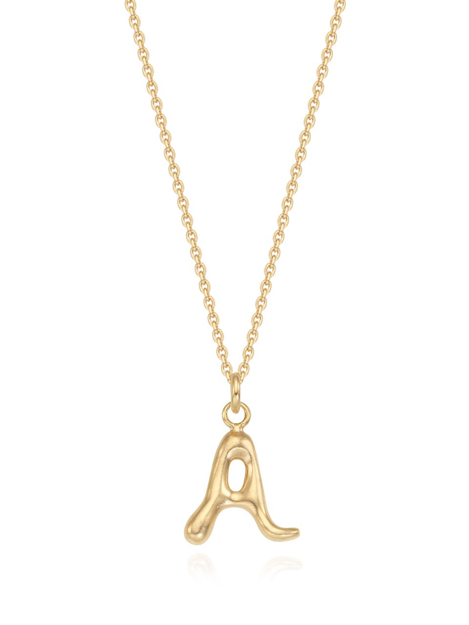 Initial Letter Necklace (thin chain)